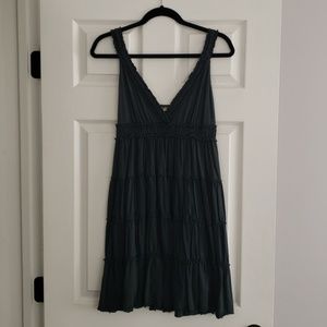 Lucky Brand teal gray Jersey dress